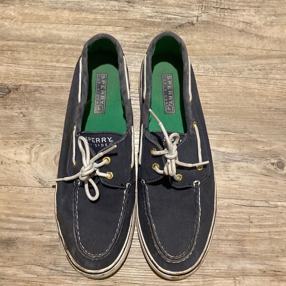 Blue Sperry Boat Shoes
